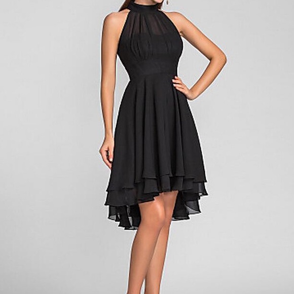 Dresses & Skirts - Chiffon High-Low Flowy Halter Dress